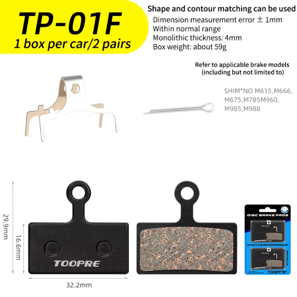 PASTILHA TOOPRE TP-01F 2 PARES