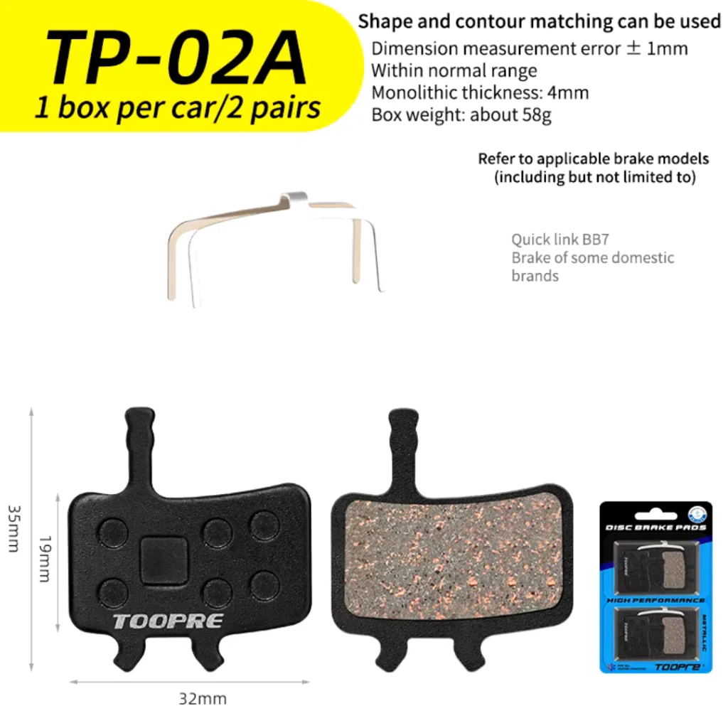 PASTILHA TOOPRE TP-02A 2 PARES