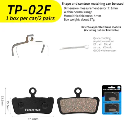 PASTILHA TOOPRE TP-02F 2 PARES