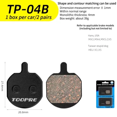 PASTILHA TOOPRE TP-04B 2 PARES