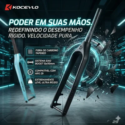 GARFO RIGIDO KOCEVLO CARBONO CONICO BOOST 15*110MM