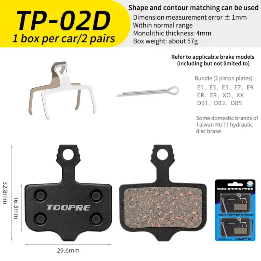 PASTILHA TOOPRE TP-02D 2 PARES