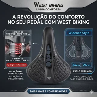 SELIM WEST BIKING CONFORT+ TEXTURE COM AMORTECIMENTO