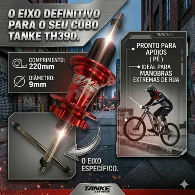 EIXO TANKE 9MM PARA APOIO PÉ 220MM