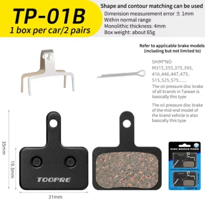 PASTILHA TOOPRE TP-01B 2 PARES