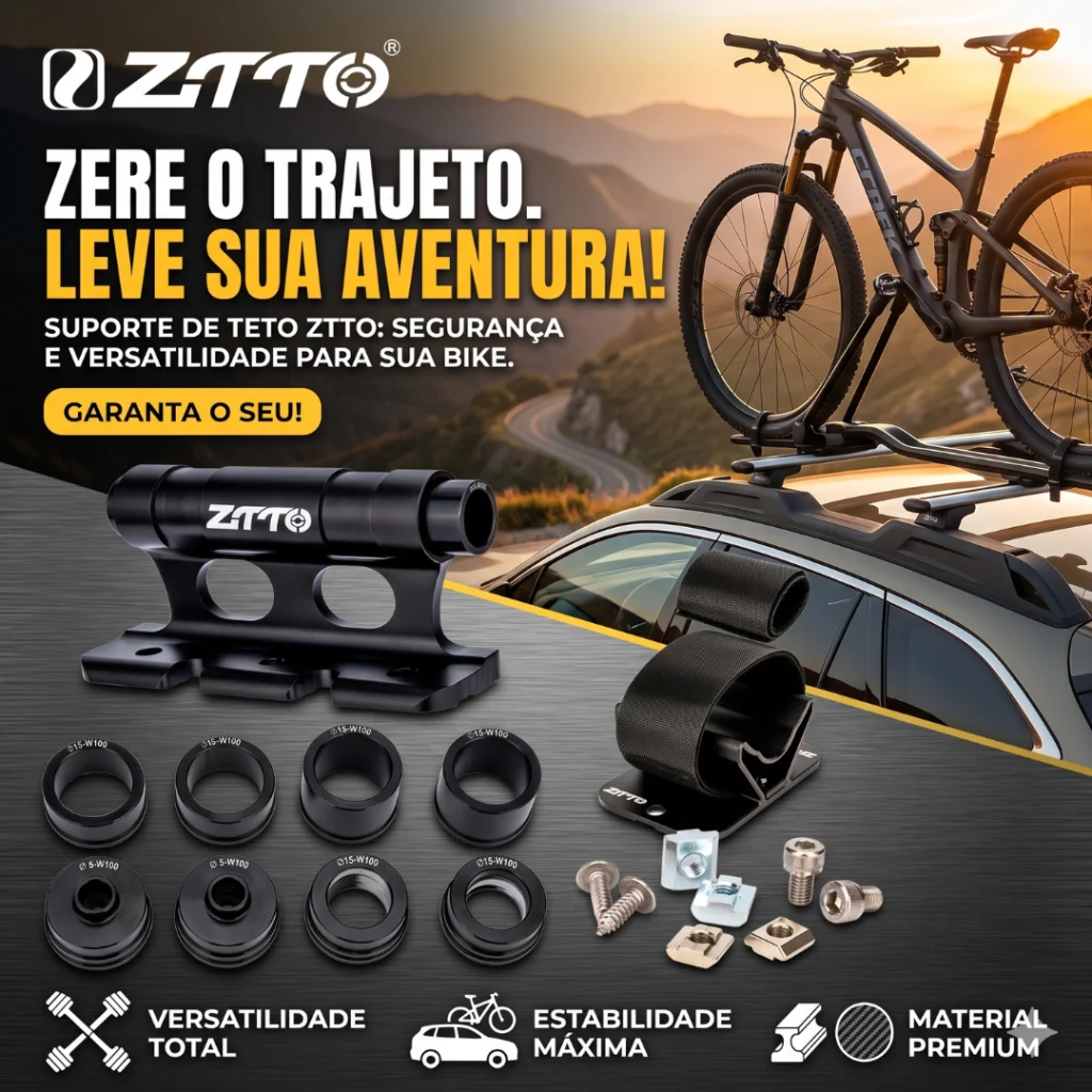 SUPORTE ZTTO TRANSBIKE DE TETO CARRO