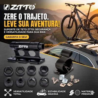 SUPORTE ZTTO TRANSBIKE DE TETO CARRO