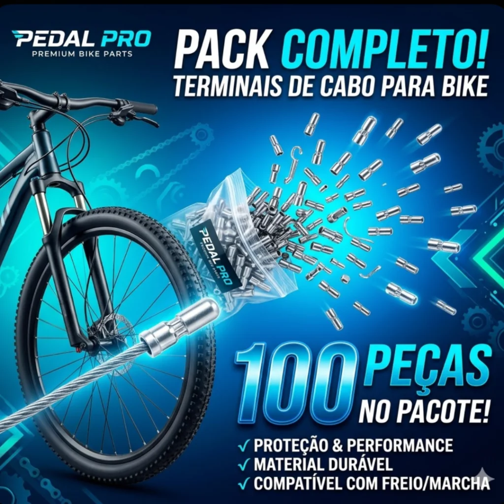 TERMINAL CABO PEDALPRO 100 UNIDADE CHROME