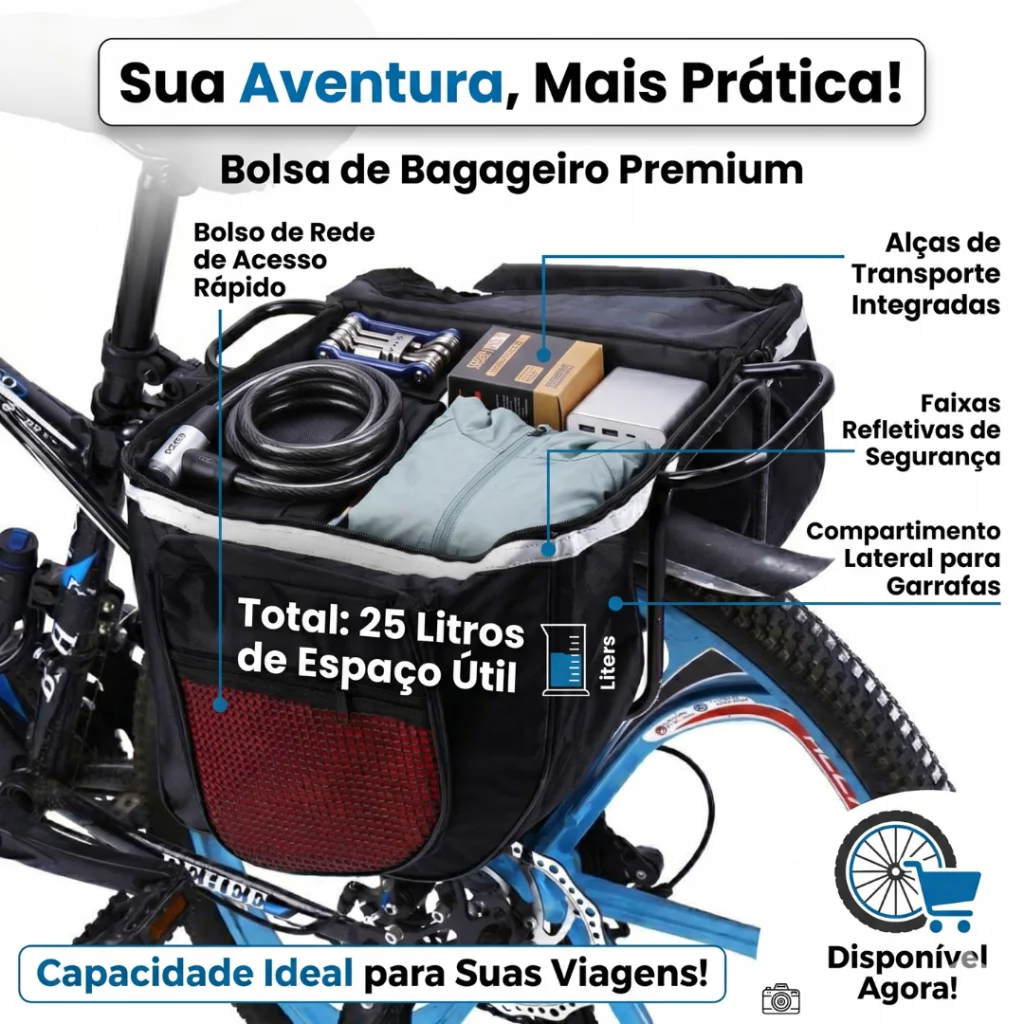 BOLSA PARA BAGAGEIRO 25 LITROS 