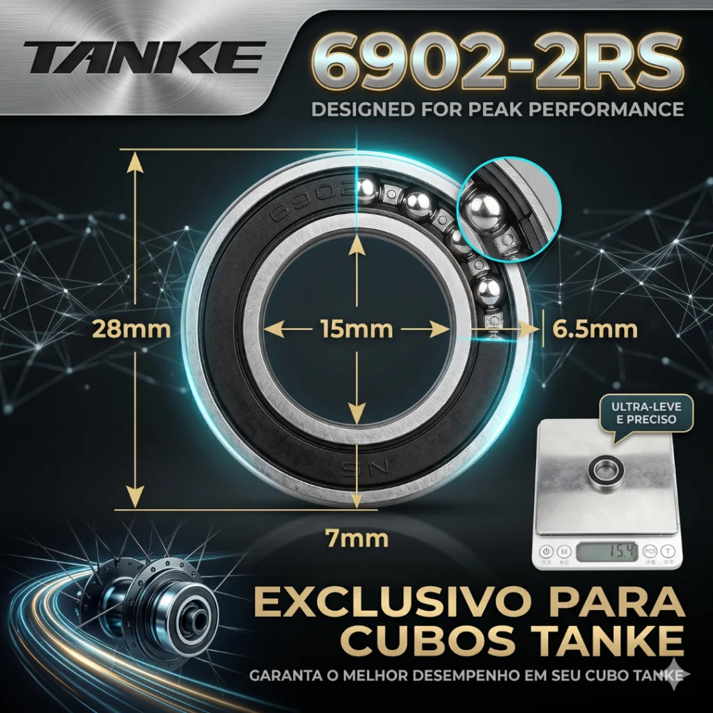 ROLAMENTO ESPECIAL PARA CUBO TANKE 6902-2RS