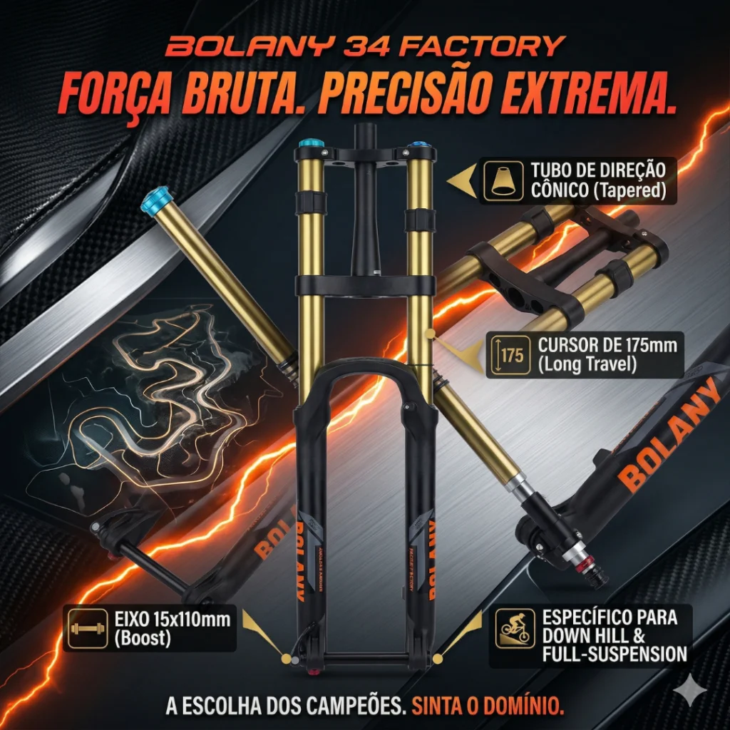 SUSPENSAO BOLANY 34 CONICO 175MM 15*110MM DUPLO R29