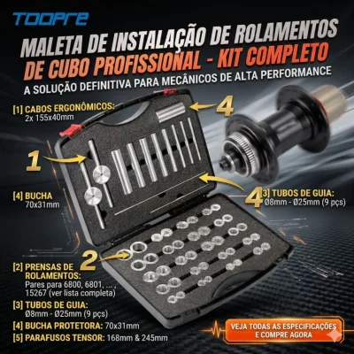 MALETA TOOPRE INSTALACAO ROLAMENTO CUBO