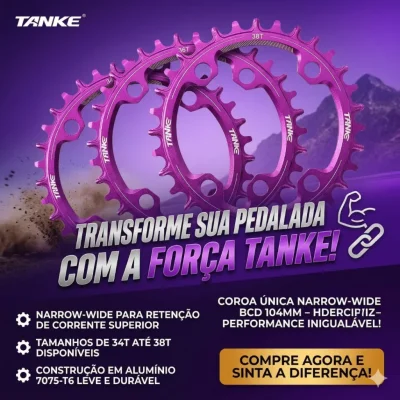 COROA TANKE BCD 104MM REDONDO VARIOS TAMANHO