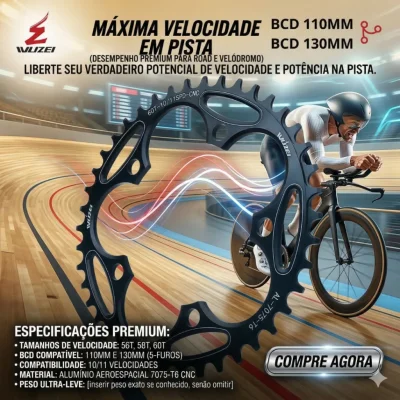 COROA WUZEI BCD 110MM & 130MM REDONDO VARIOS TAMANHO