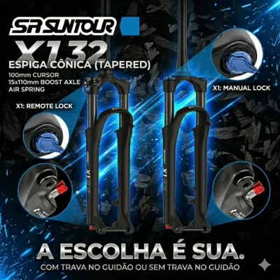 SUSPENSAO SRSUNTOUR X1 32 100MM 15*110MM R29