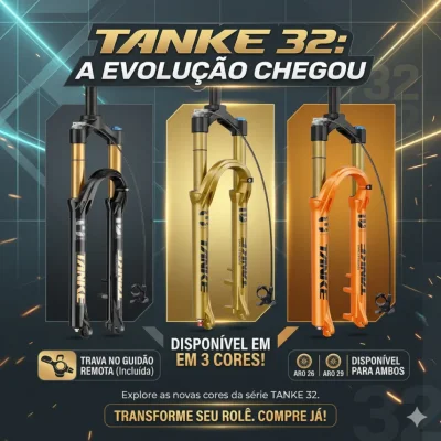 SUSPENSAO TANKE 32 CONICO 120MM TRAVA GUIDAO R26 & R29