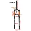 SUSPENSAO BOLANY RETO 120MM TRAVA GUIDAO 