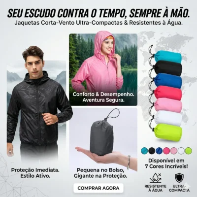 JAQUETA CORTA VENTO VARIAS CORES E TAMANHO 