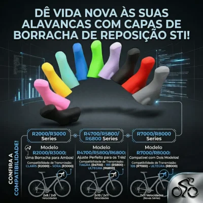 BORRACHA STI PARA ROAD VARIAS CORES