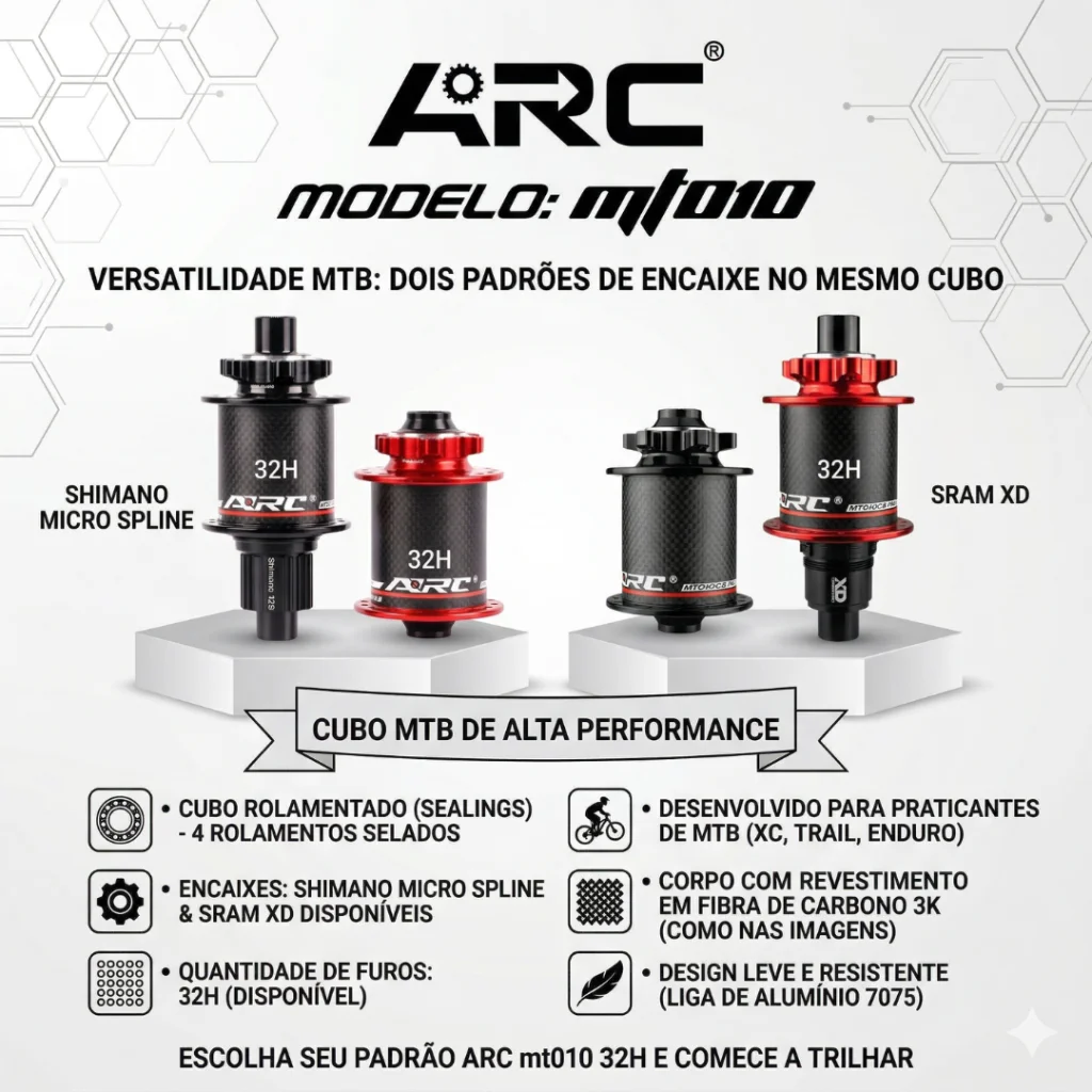 CUBO ARC MT010 CARBONO 32H VARIOS MODELO