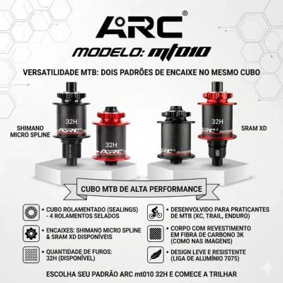 CUBO ARC MT010 CARBONO 32H VARIOS MODELO