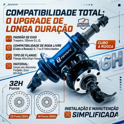 CUBO FEIYAFU A ROSCA 32H & 36H MTB