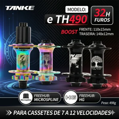 CUBO TANKE TH490 BOOST HG & MICROSPLINE 32H VARIAS CORES