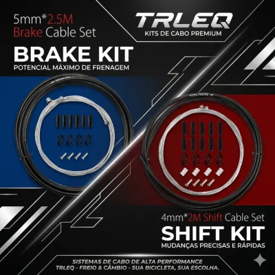 KIT TRLREQ CABO E CONDUITE PARA CAMBIO 4MM & FREIO 5MM 