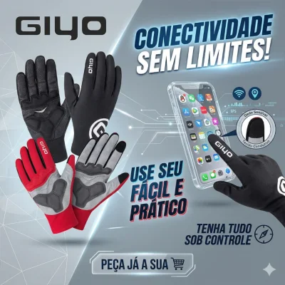 LUVA GIYO FECHADA MTB VARIAS CORES