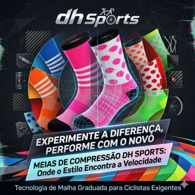 MEIA DH SPORTS COLORIDAS