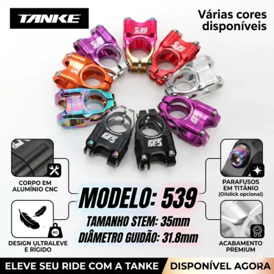 STEM TANKE MODELO 539 E 35MM 31.8MM VARIAS CORES