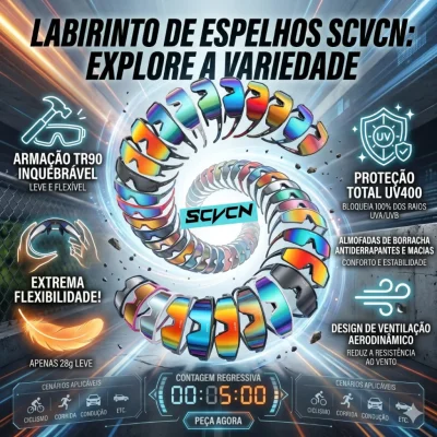 OCULOS SCVCN ESPELHADO 400UV DIVERSOS MODELOS
