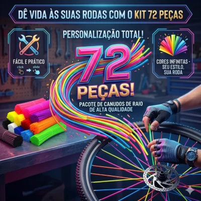 PACOTE CANUDO PARA RAIO COM 72 PECAS VARIAS CORES