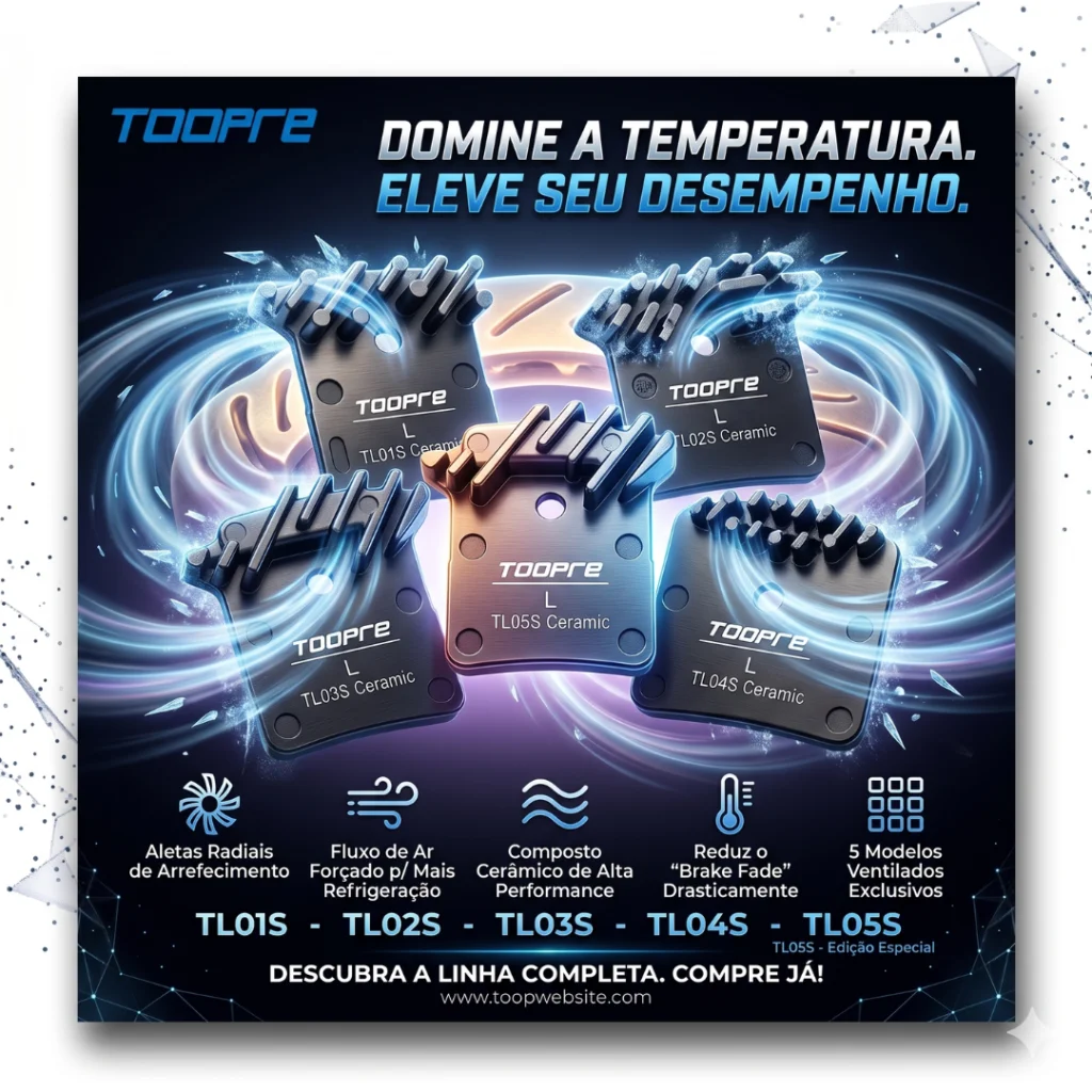 PASTILHA FREIO VENTILADA TOOPRE 5 MODELOS DIFERENTES