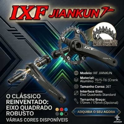 PEDIVELA IXF JIANKUN EIXO QUADRADO VARIAS CORES