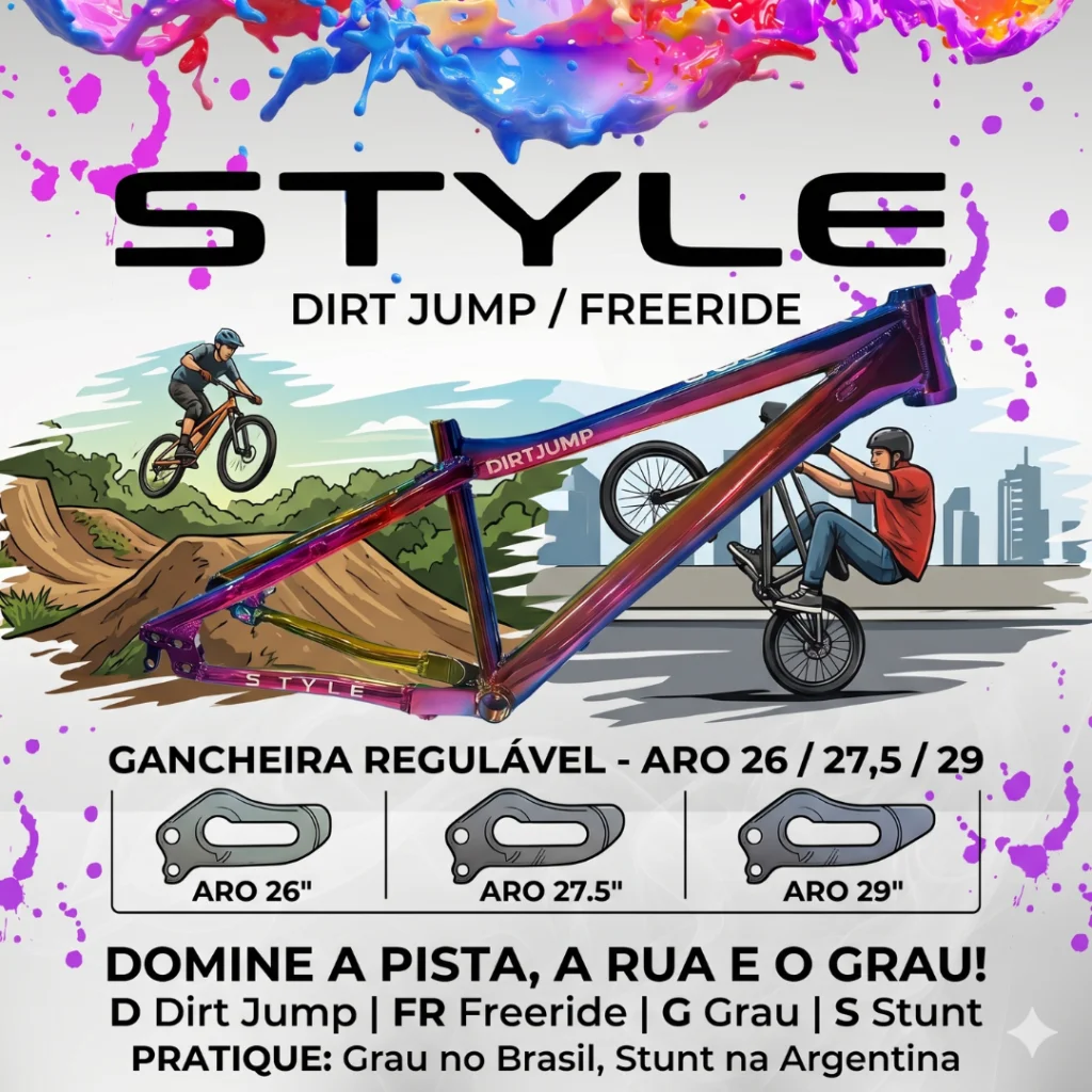 QUADRO STYLE DIRT JUMP HIBRID 26 / 27,5 / 29