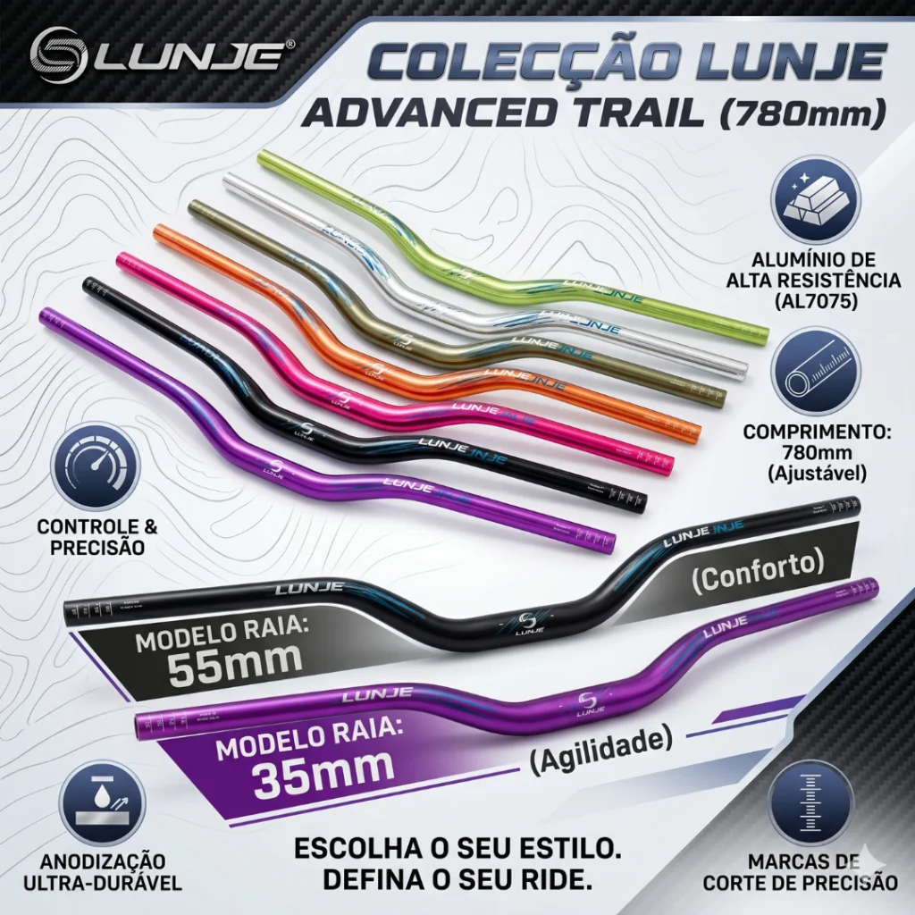 GUIDAO LUNJE VOADOR 35MM & 55MM 780MM BRIGHT VARIAS CORES