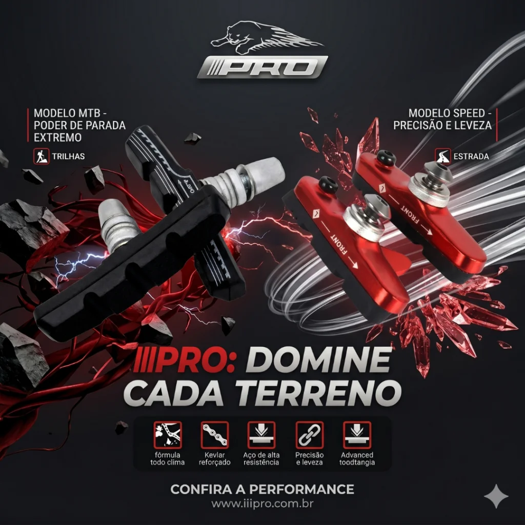 SAPATA FREIO IIIPRO MTB & ROAD