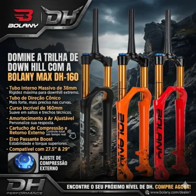 SUSPENSAO BOLANY DH CONICO 38MM 160MM 15*110MM R29