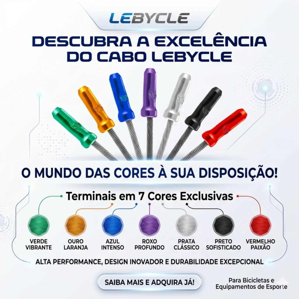 TERMINAL DE CABO LEBYCLE 300 UNIDADES VARIAS CORES
