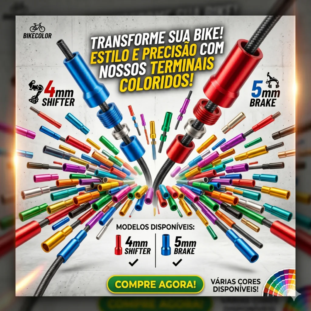 TERMINAL CONDUITE TOOPRE 10 UNIDADE VARIAS CORES 4MM & 5MM