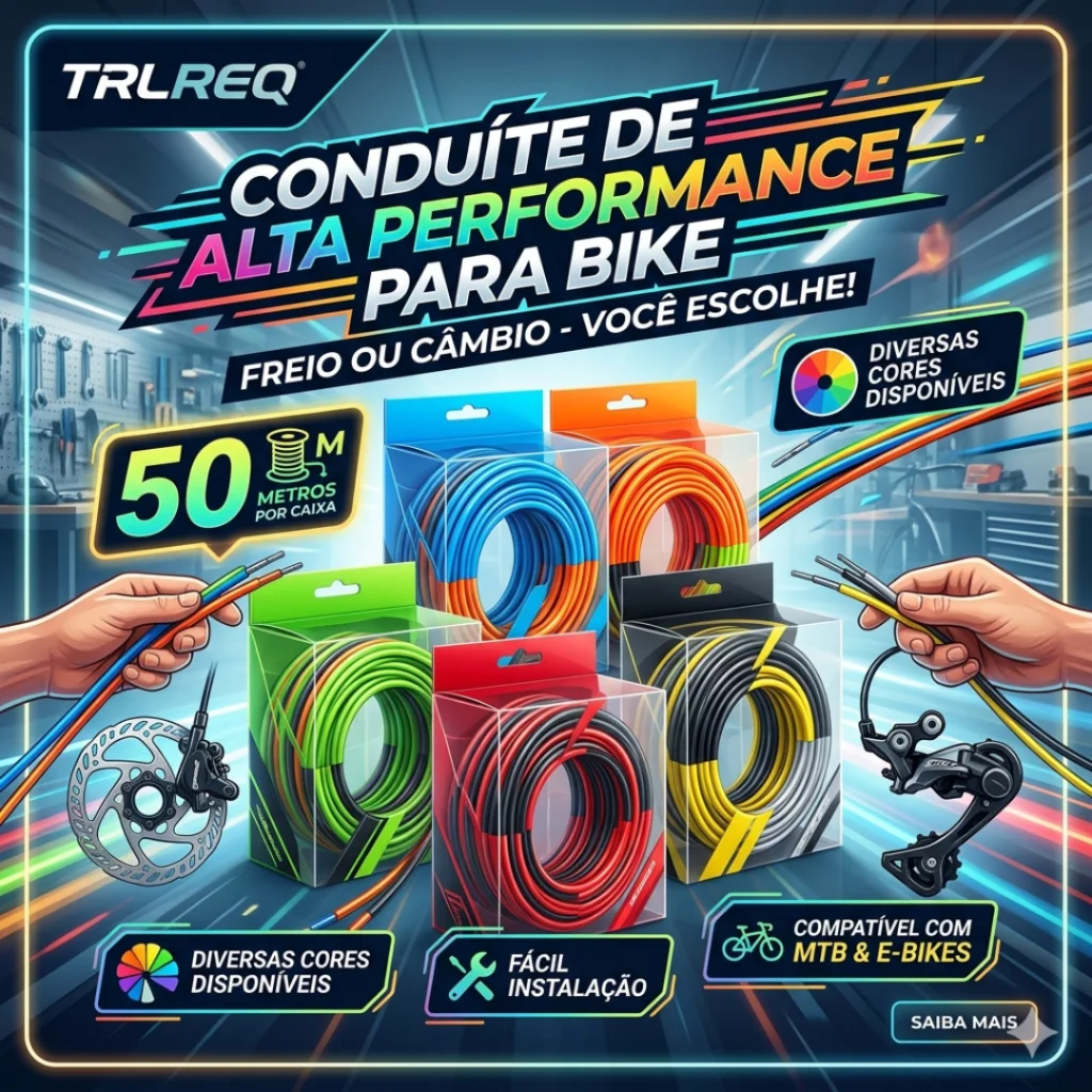 CONDUITE TRLREQ CAMBIO & FREIO 50 METROS VARIAS CORES