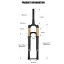 SUSPENSAO BOLANY DREAM INVERTIDA BOOST 15X110MM VARIAS CORES
